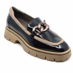 Softwaves mocassin zwart lakleer 9.02.02